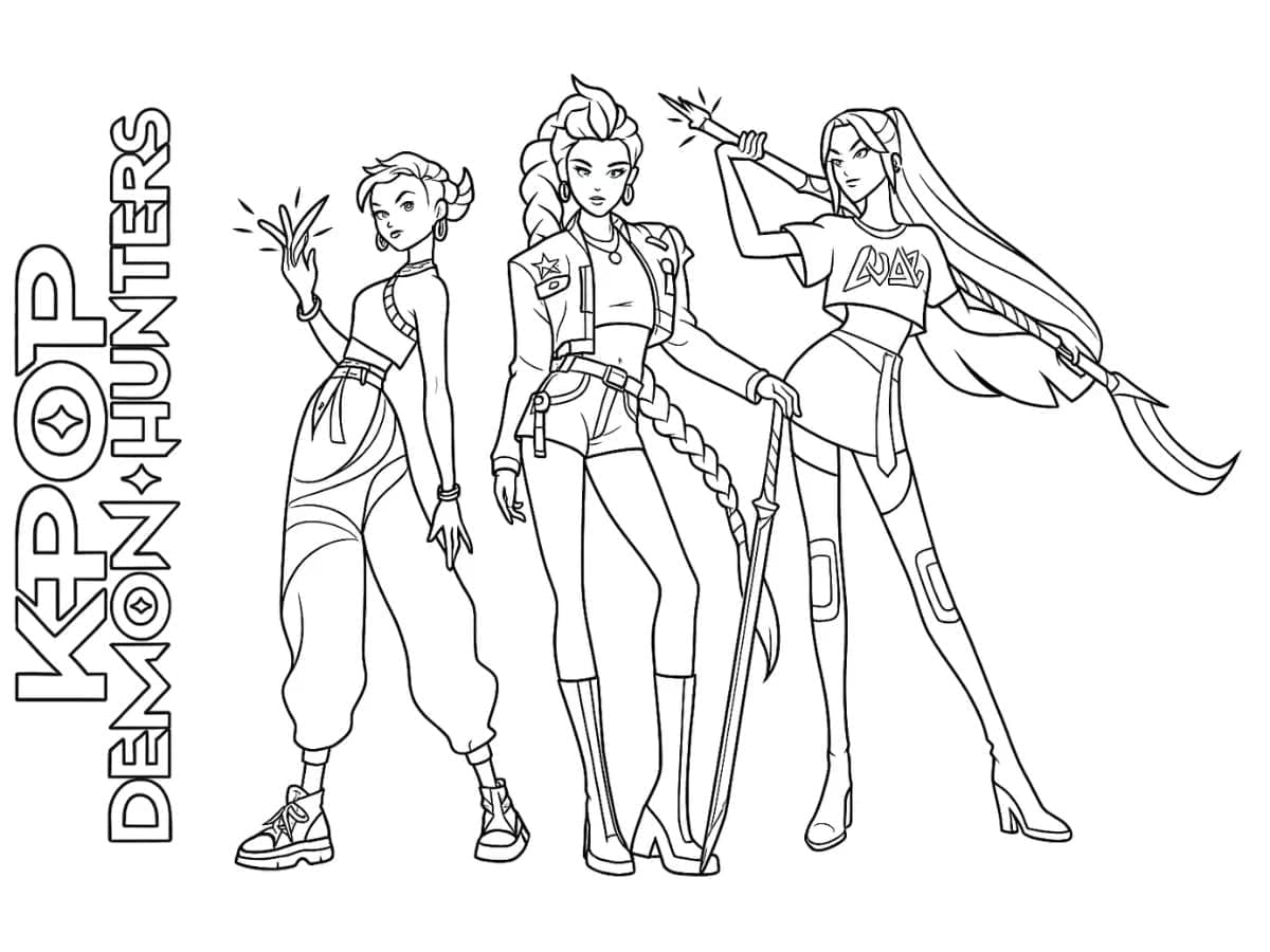 ζωγραφιεσ K-Pop: Κυνηγοί Δαιμόνων