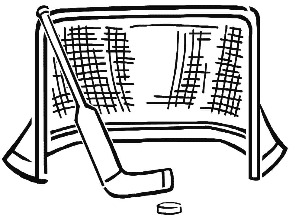 ζωγραφική Δίχτυ και μπαστούνι χόκεϊ