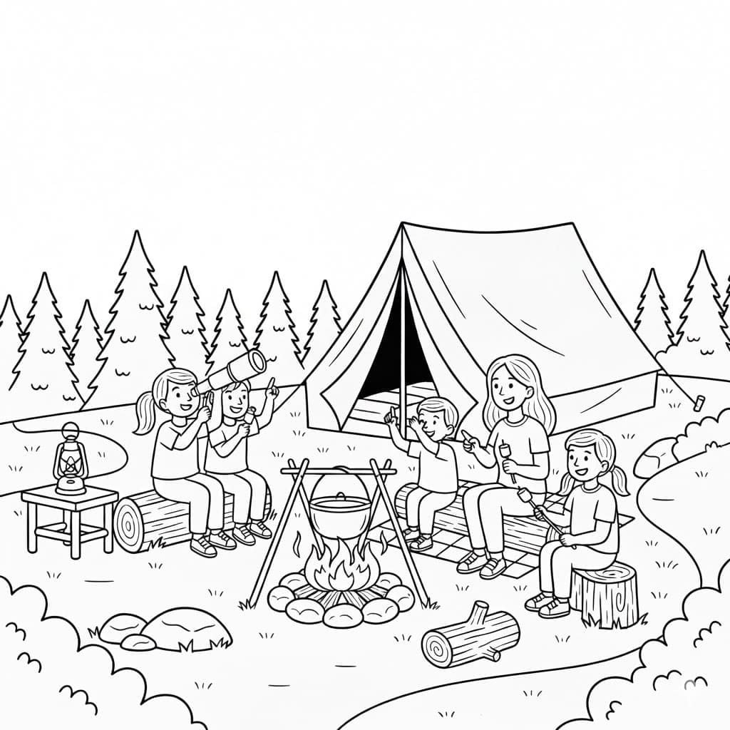 ζωγραφική Δωρεάν εικόνα για κάμπινγκ