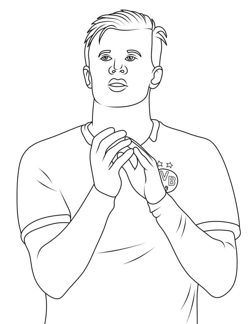 ζωγραφική Εκτυπώσιμη εικόνα Έρλινγκ Χάαλαντ