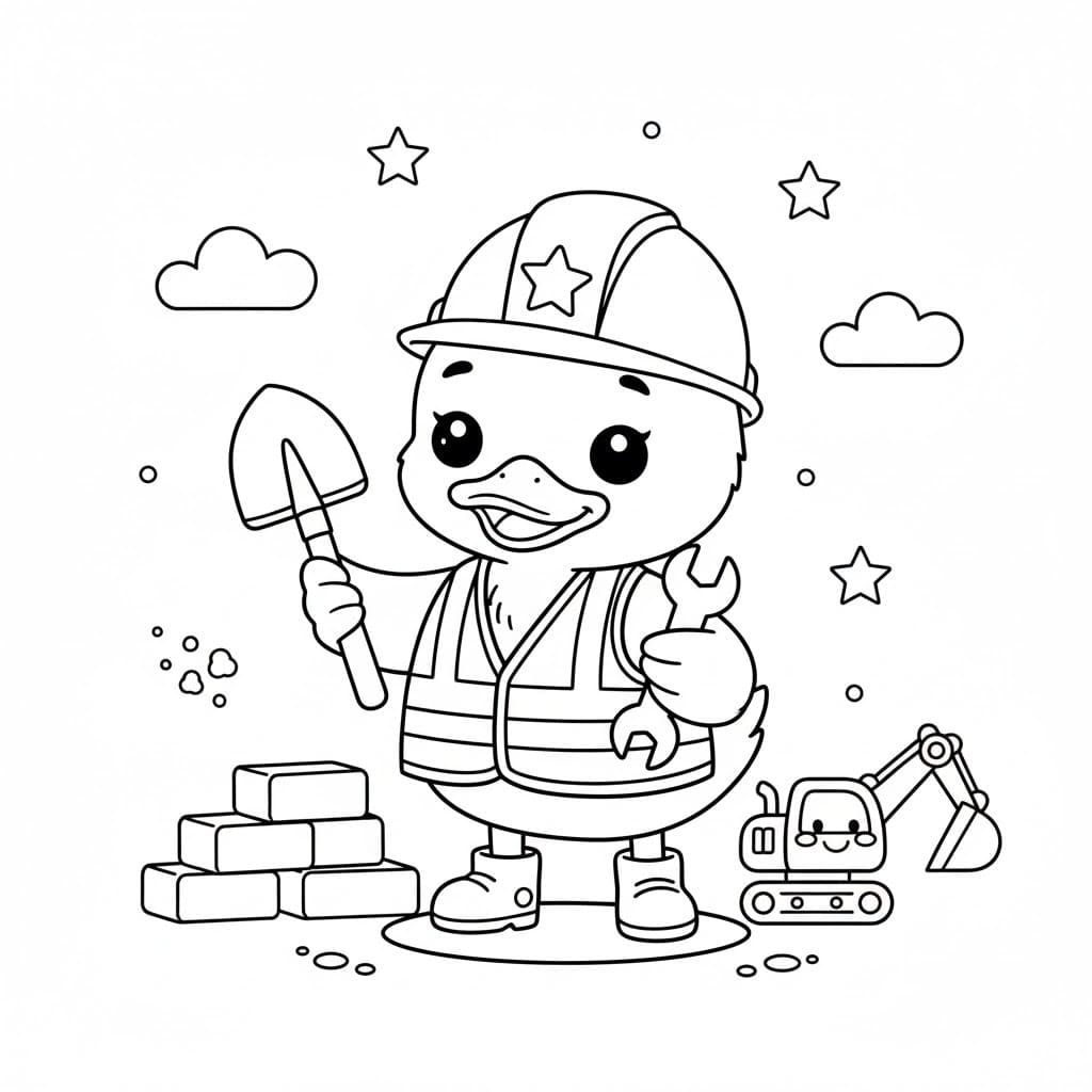 ζωγραφική Εργάτης Παπάκι