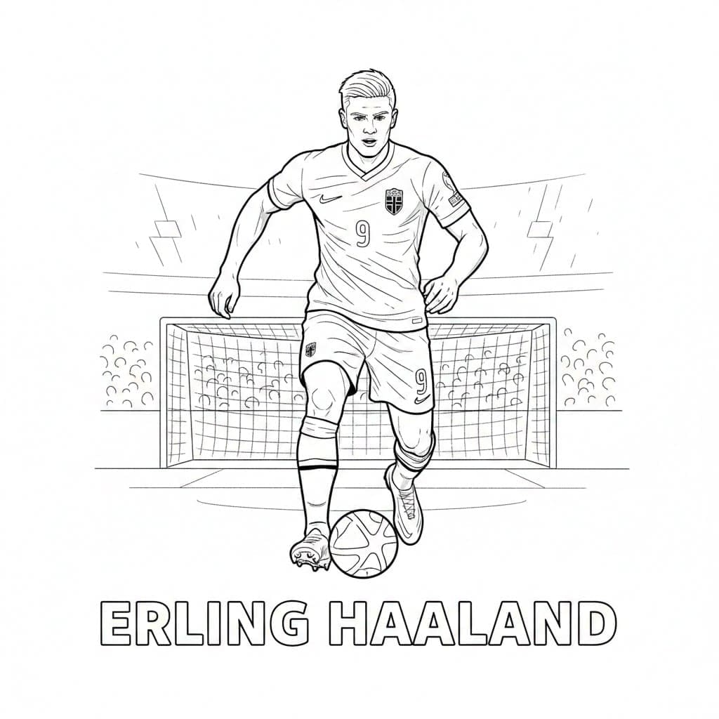 ζωγραφική Έρλινγκ Χάαλαντ απλός