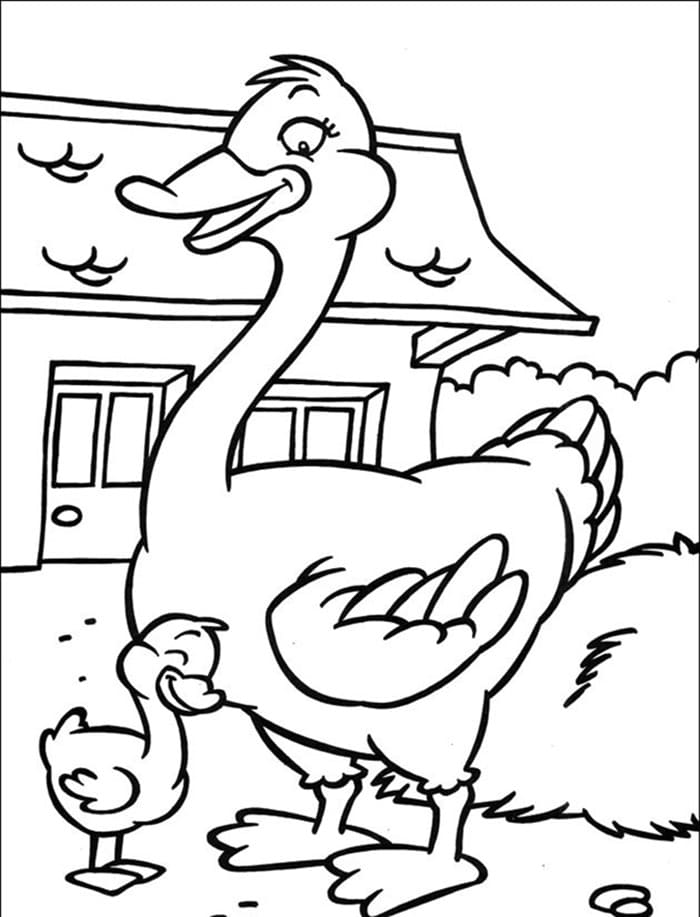 ζωγραφική Φάρμα με Πάπιες