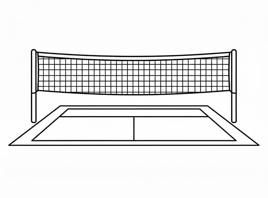 ζωγραφική Γήπεδο μπάντμιντον