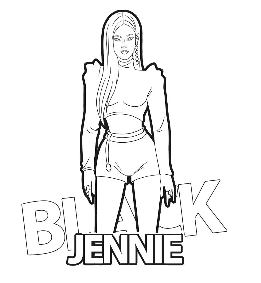 ζωγραφική Η Τζένι από τους Blackpink K-pop