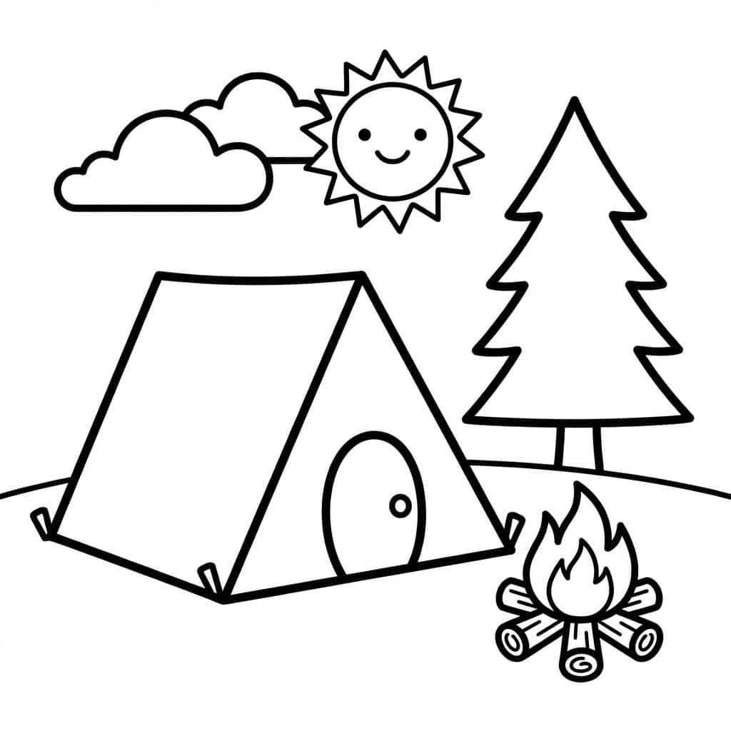 ζωγραφική Κανονική κατασκήνωση