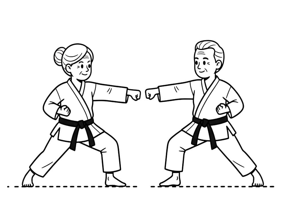 ζωγραφική Καράτε Αντίπαλοι