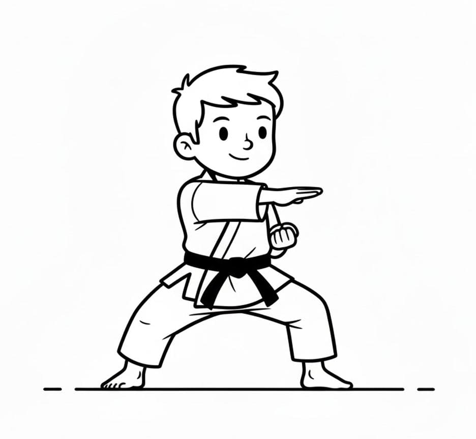 ζωγραφική Καράτε Γρήγορη Γροθιά