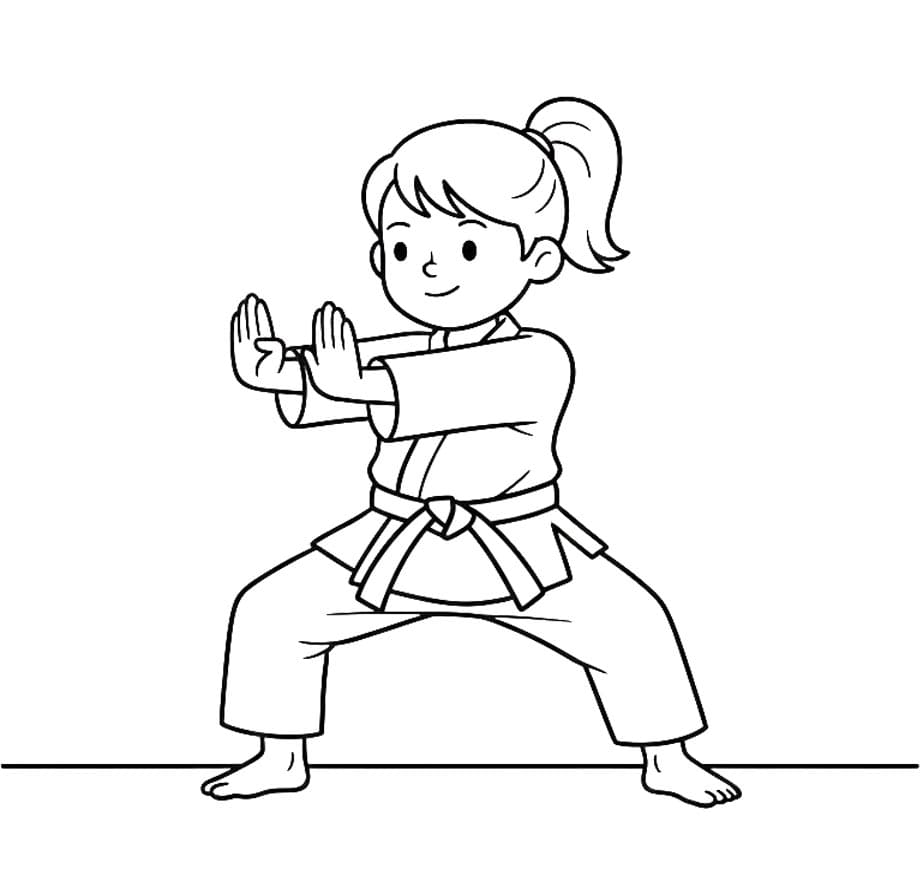 ζωγραφική Καράτε Στάση Μάχης