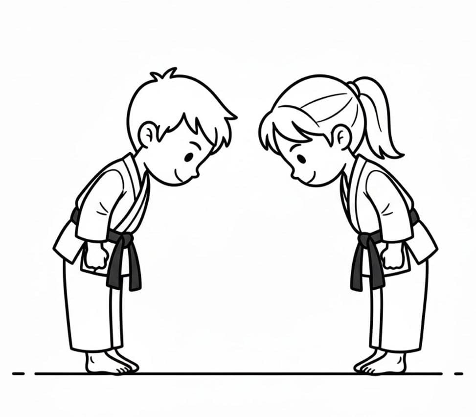 ζωγραφική Καράτε Υπόκλιση