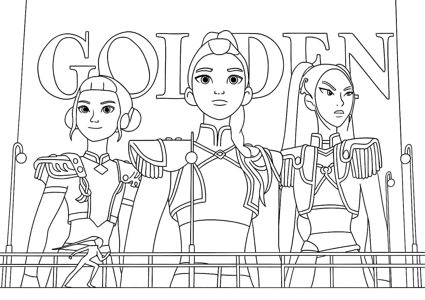 ζωγραφική Καταπληκτικός K-Pop Κυνηγοί Δαιμόνων