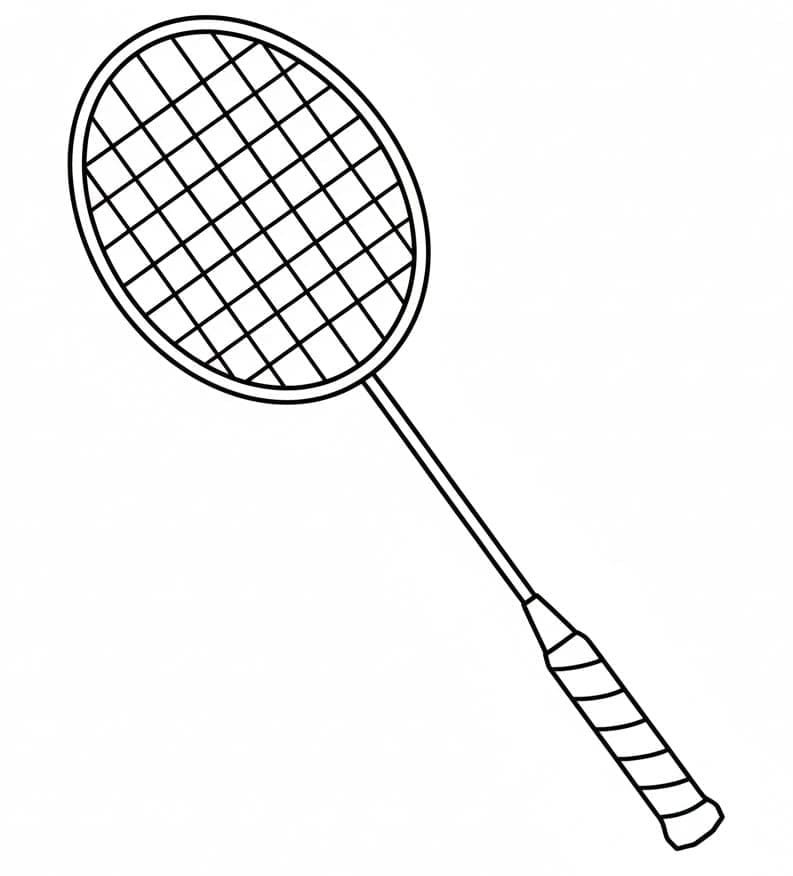 ζωγραφική Κλασική ρακέτα μπάντμιντον