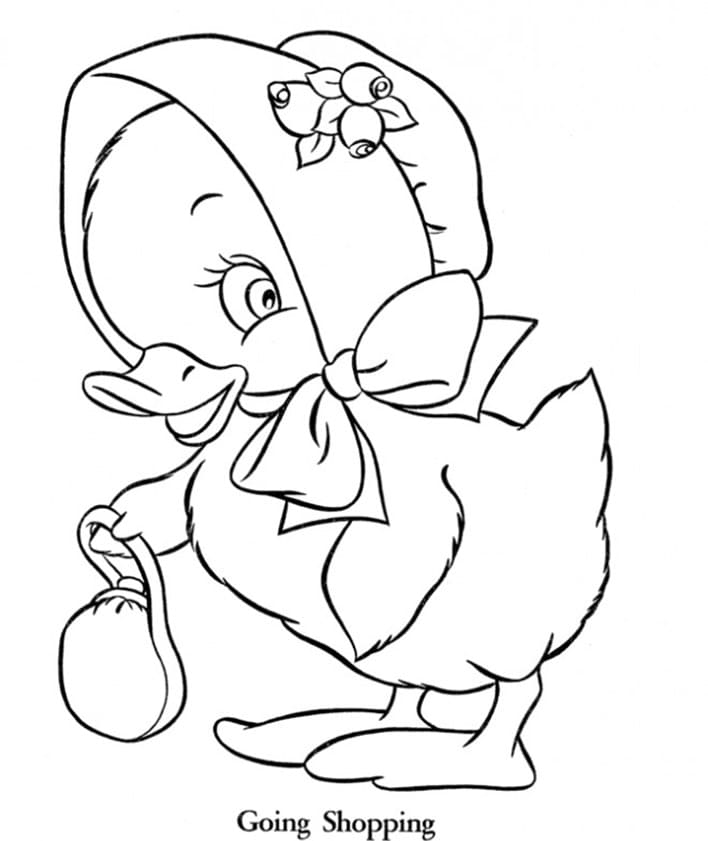 ζωγραφική Μια χαριτωμένη πάπια