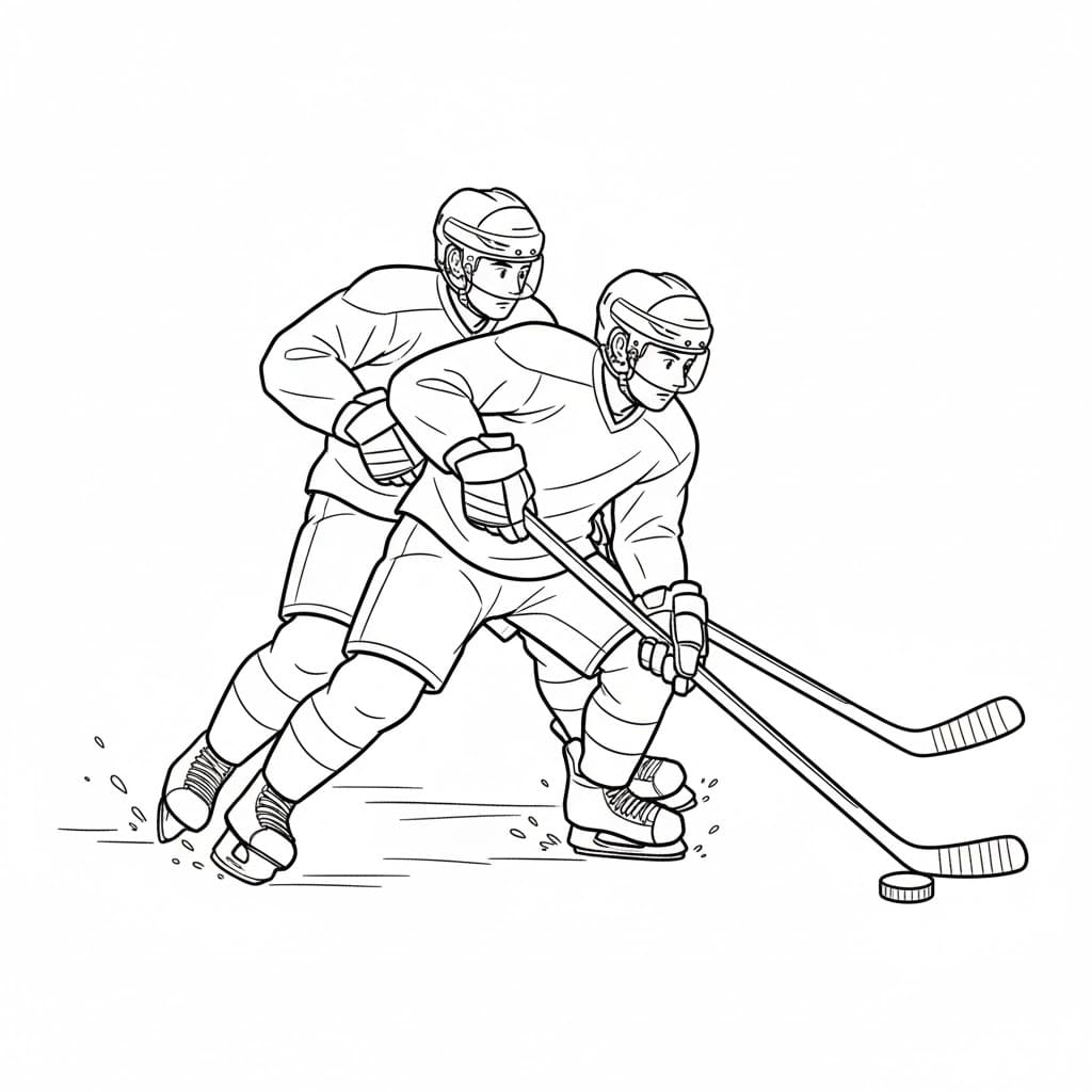 ζωγραφική Μονομαχία Χόκεϊ