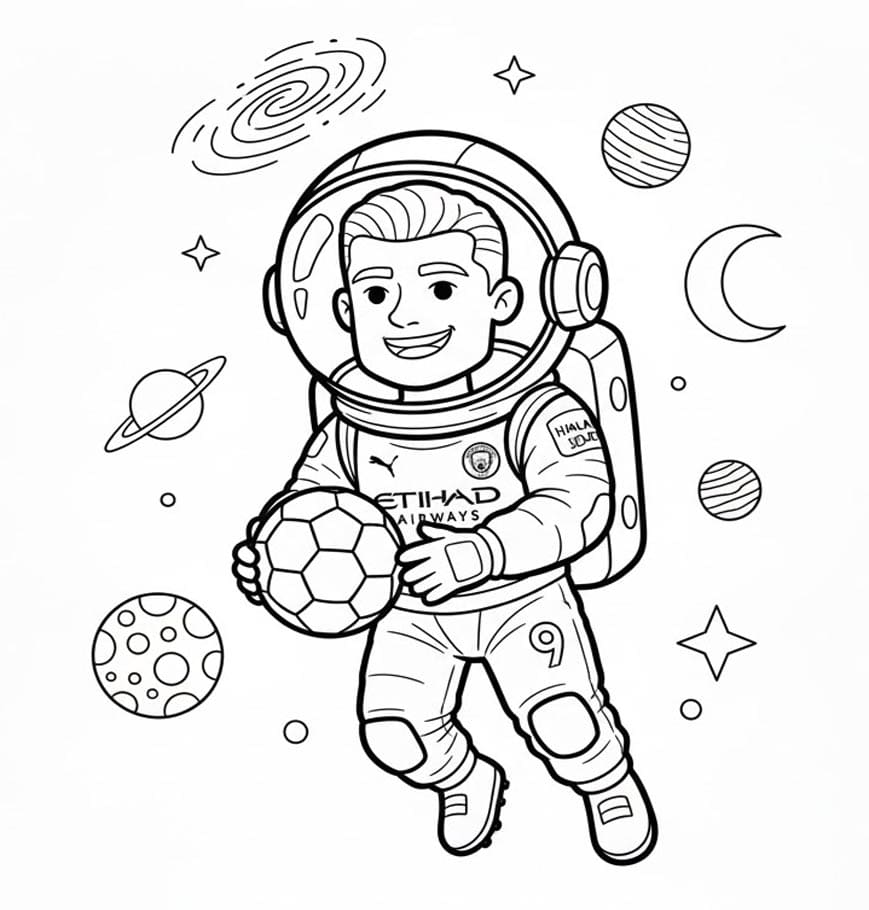 ζωγραφική Ο αστροναύτης Έρλινγκ Χάαλαντ