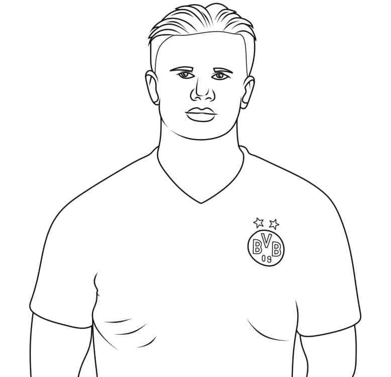 ζωγραφική Ο νεαρός Έρλινγκ Χάαλαντ