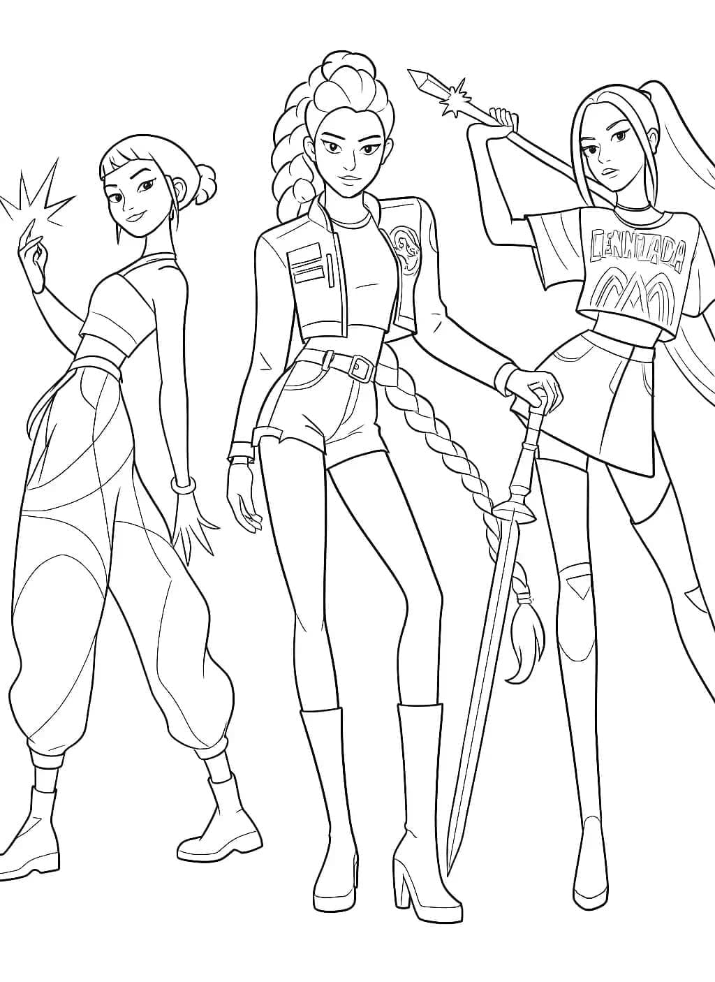 ζωγραφική Ομορφη K-Pop Κυνηγοί Δαιμόνων