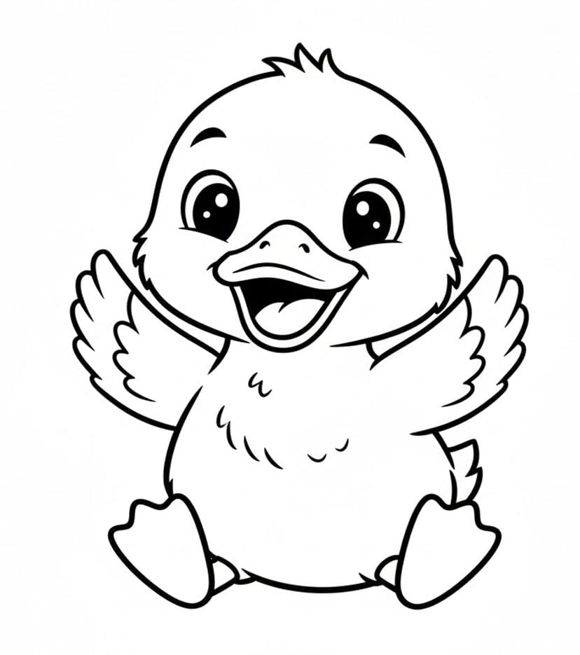 ζωγραφική Παπάκι που Γελά