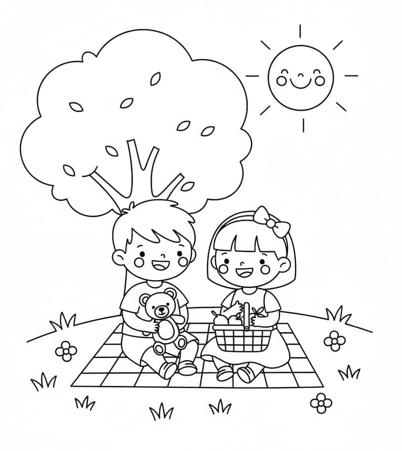 ζωγραφική Πολύ ωραίο κάμπινγκ