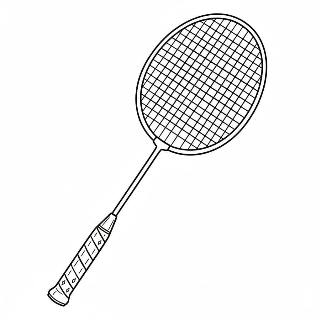 ζωγραφική Ρακέτα μπάντμιντον