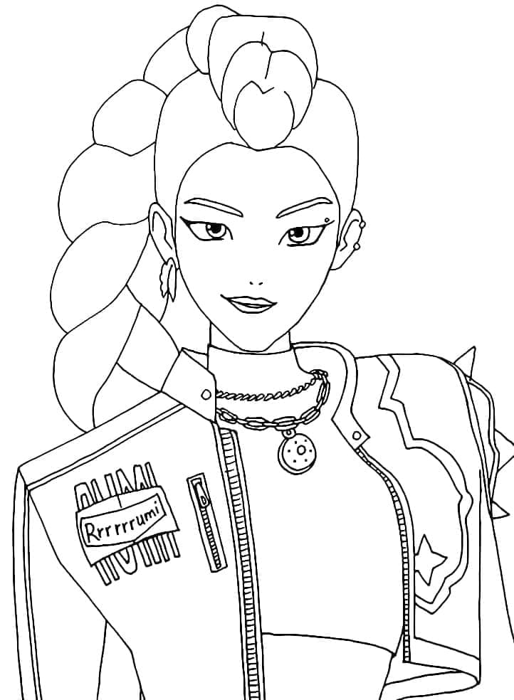 ζωγραφική Ρούμι από K-Pop Κυνηγοί Δαιμόνων