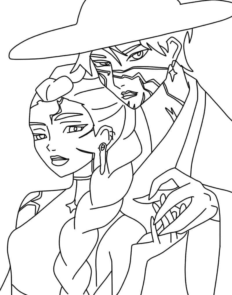 ζωγραφική Ρούμι και Τζίνου K-Pop Κυνηγοί Δαιμόνων