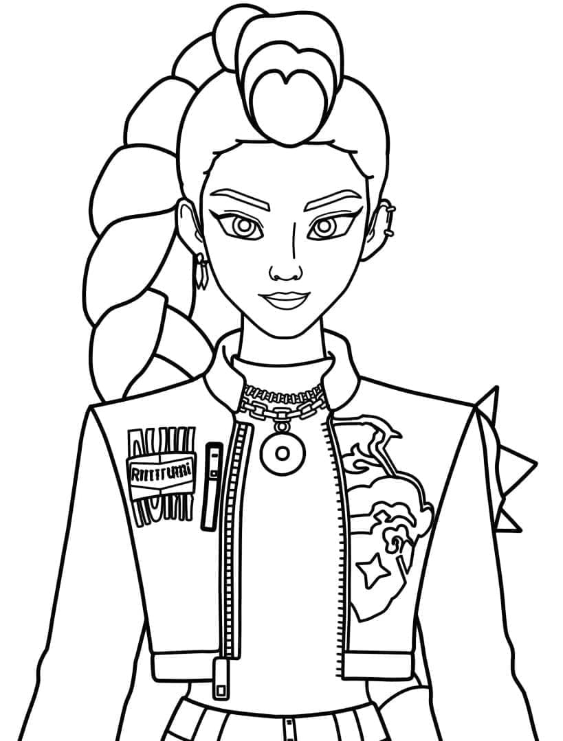 ζωγραφική Ρούμι στο K-Pop Κυνηγοί Δαιμόνων