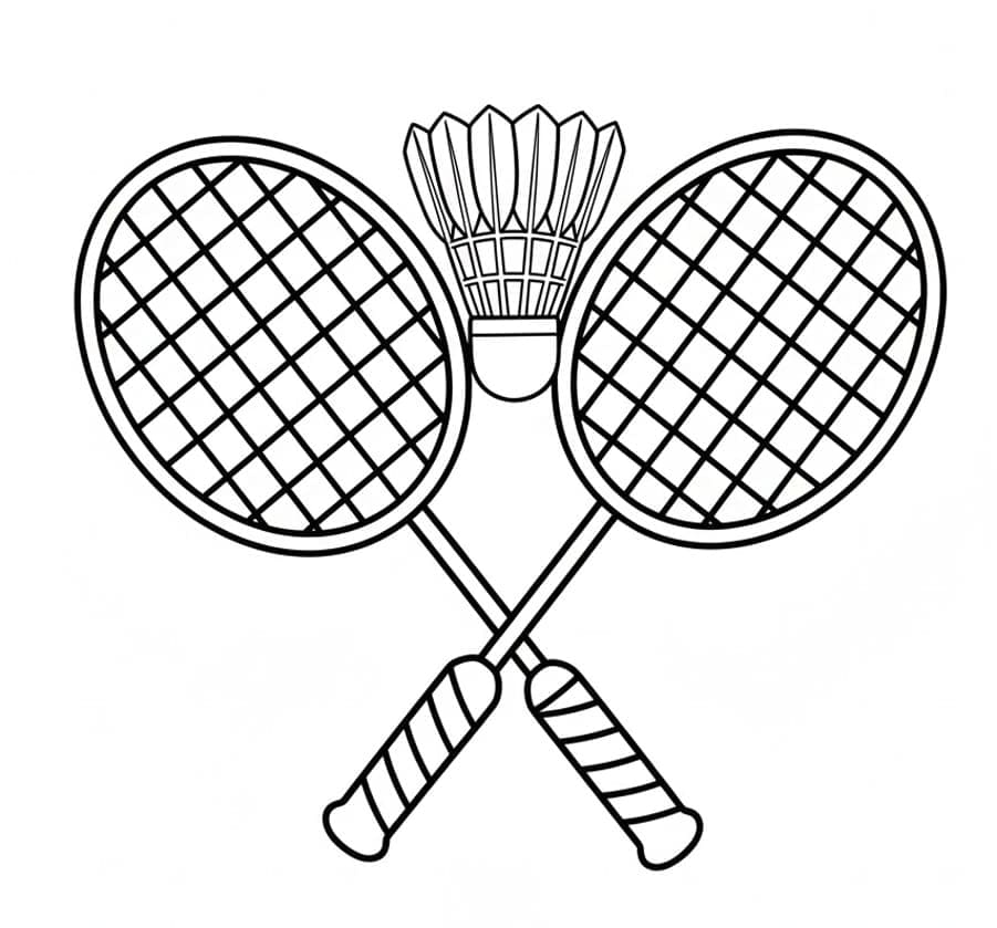 ζωγραφική Σετ ρακέτας μπάντμιντον