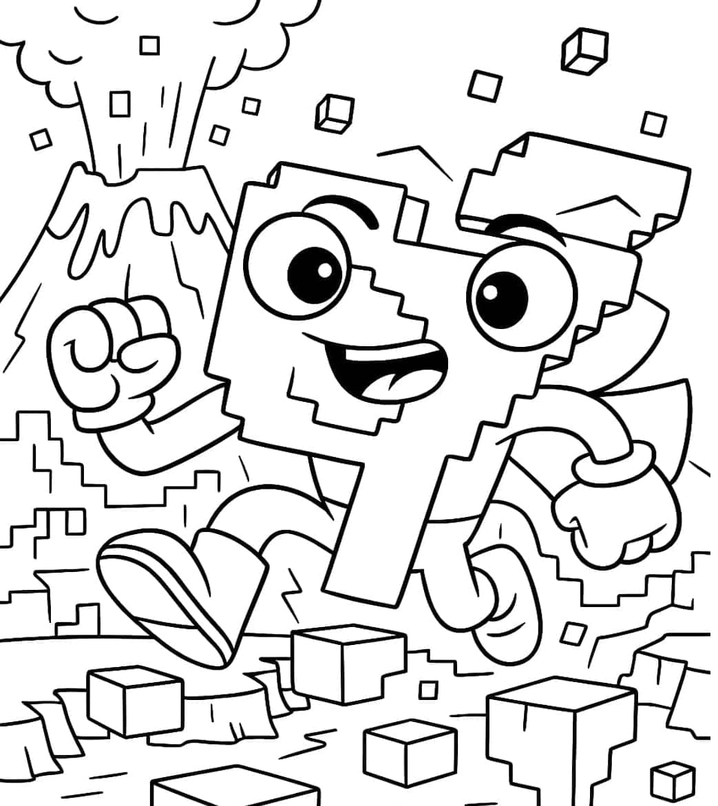 ζωγραφική 67 Απόδραση από το ηφαίστειο Brainrot