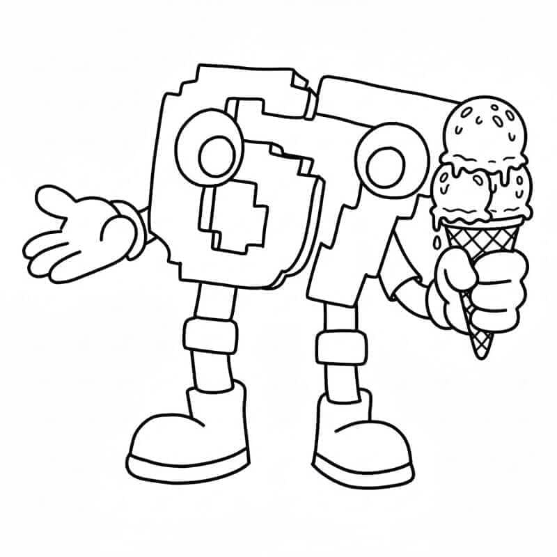 ζωγραφική 67 Brainrot με παγωτό