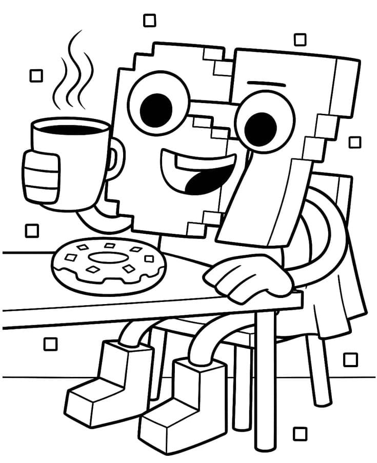 ζωγραφική 67 Ο Brainrot πίνει καφέ