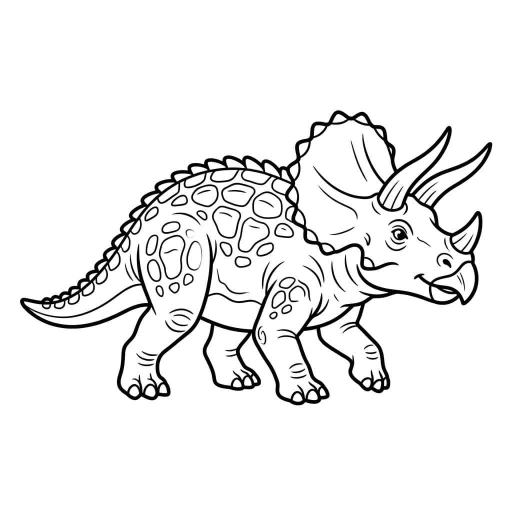 ζωγραφική Άγριος Τρικεράτοπας