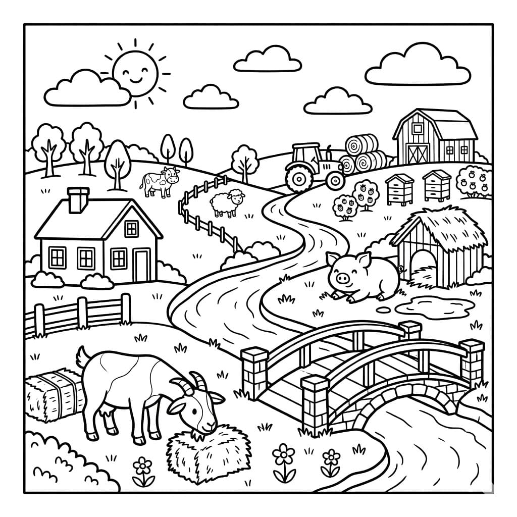 ζωγραφική Αγροτικό Τοπίο