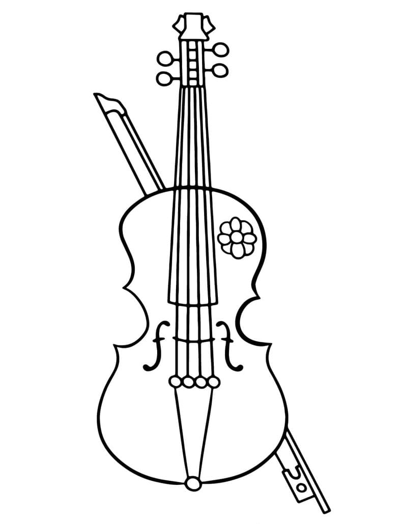 ζωγραφική Απλό μουσικό όργανο βιολιού