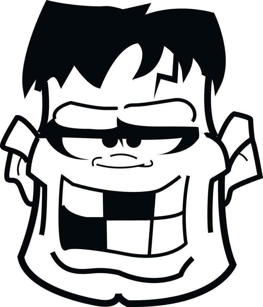 ζωγραφική Αστείο πρόσωπο Φρανκενστάιν