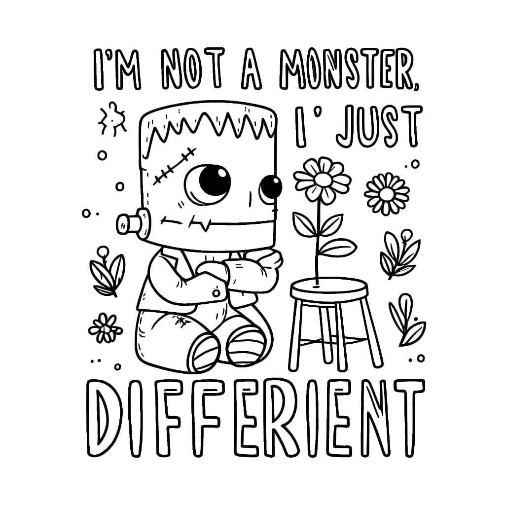 ζωγραφική Αξιολάτρευτος Φρανκενστάιν