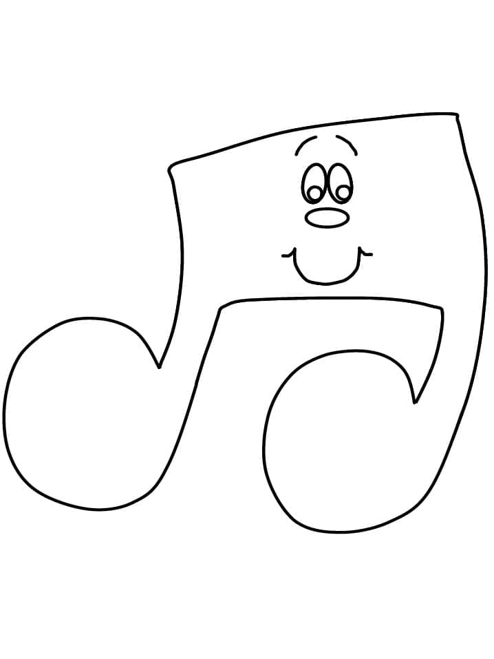 ζωγραφική Χαριτωμένη μουσική νότα εικών