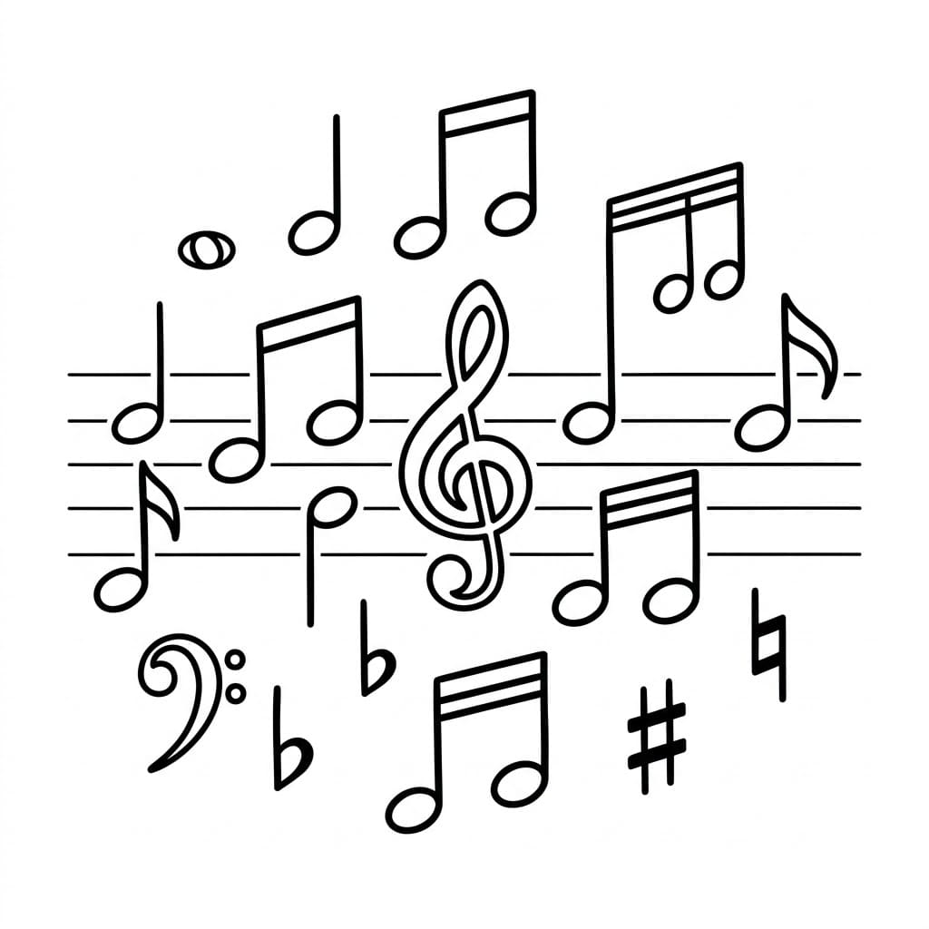 ζωγραφιεσ Μουσικές νότες