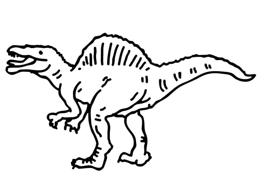 ζωγραφική Δωρεάν Σπινοσαύρος