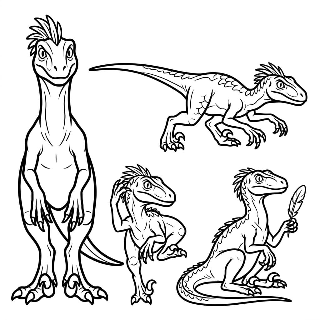 ζωγραφική Δράση του Βελοκιράπτορα