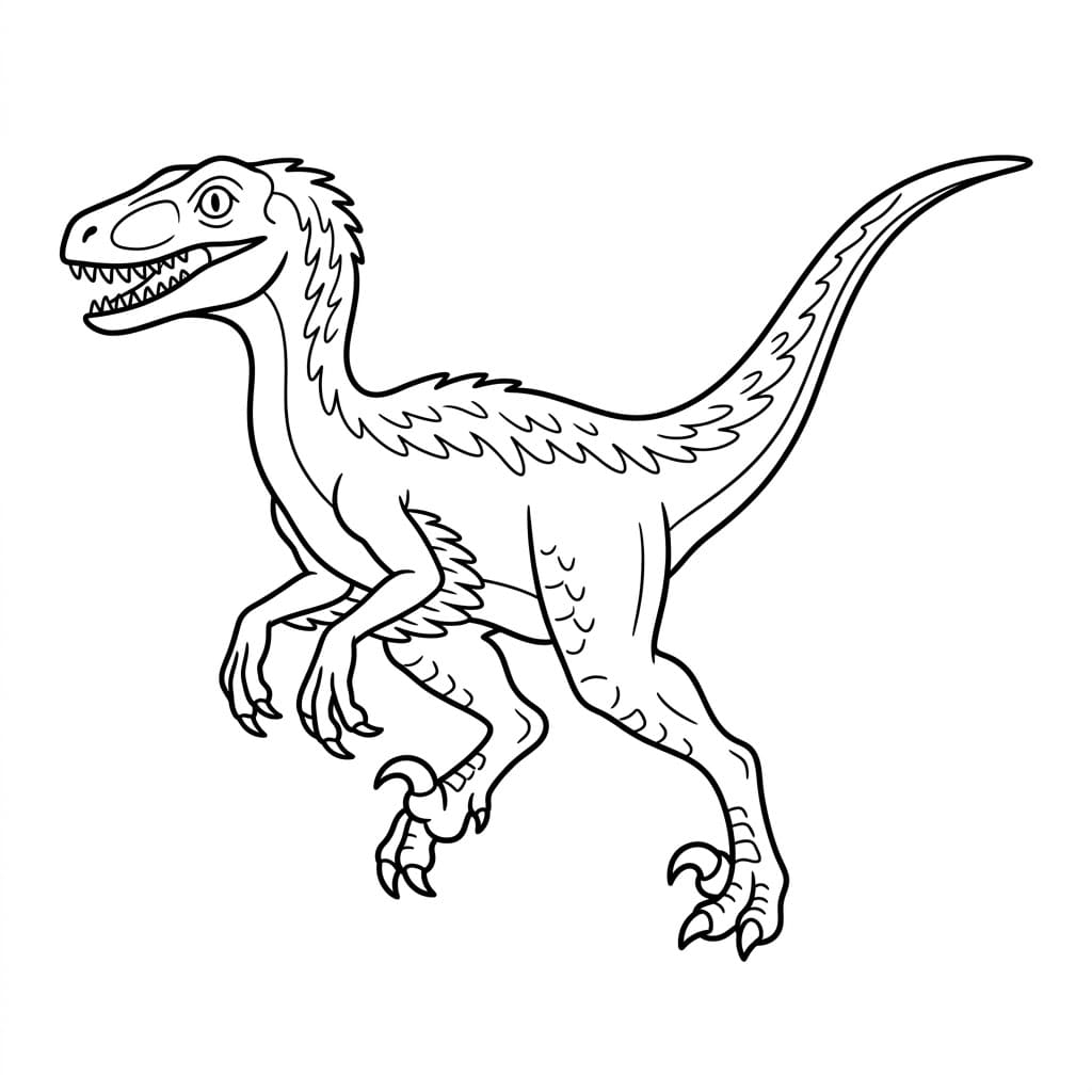 ζωγραφική Εκτύπωση Βελοκιράπτορα