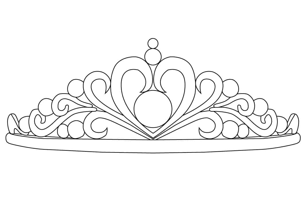 ζωγραφική Ένα στέμμα πριγκίπισσας