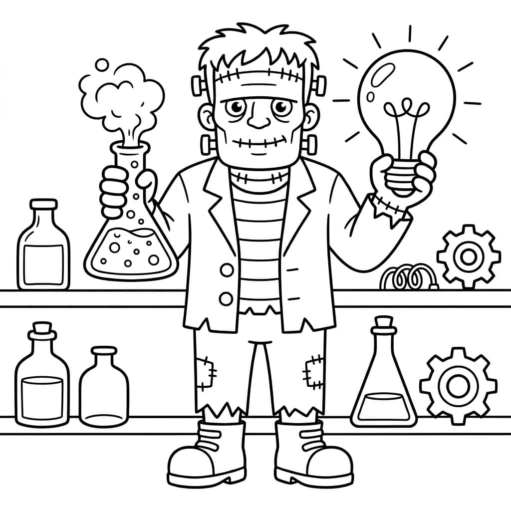 ζωγραφική Φρανκενστάιν Εφευρέτης