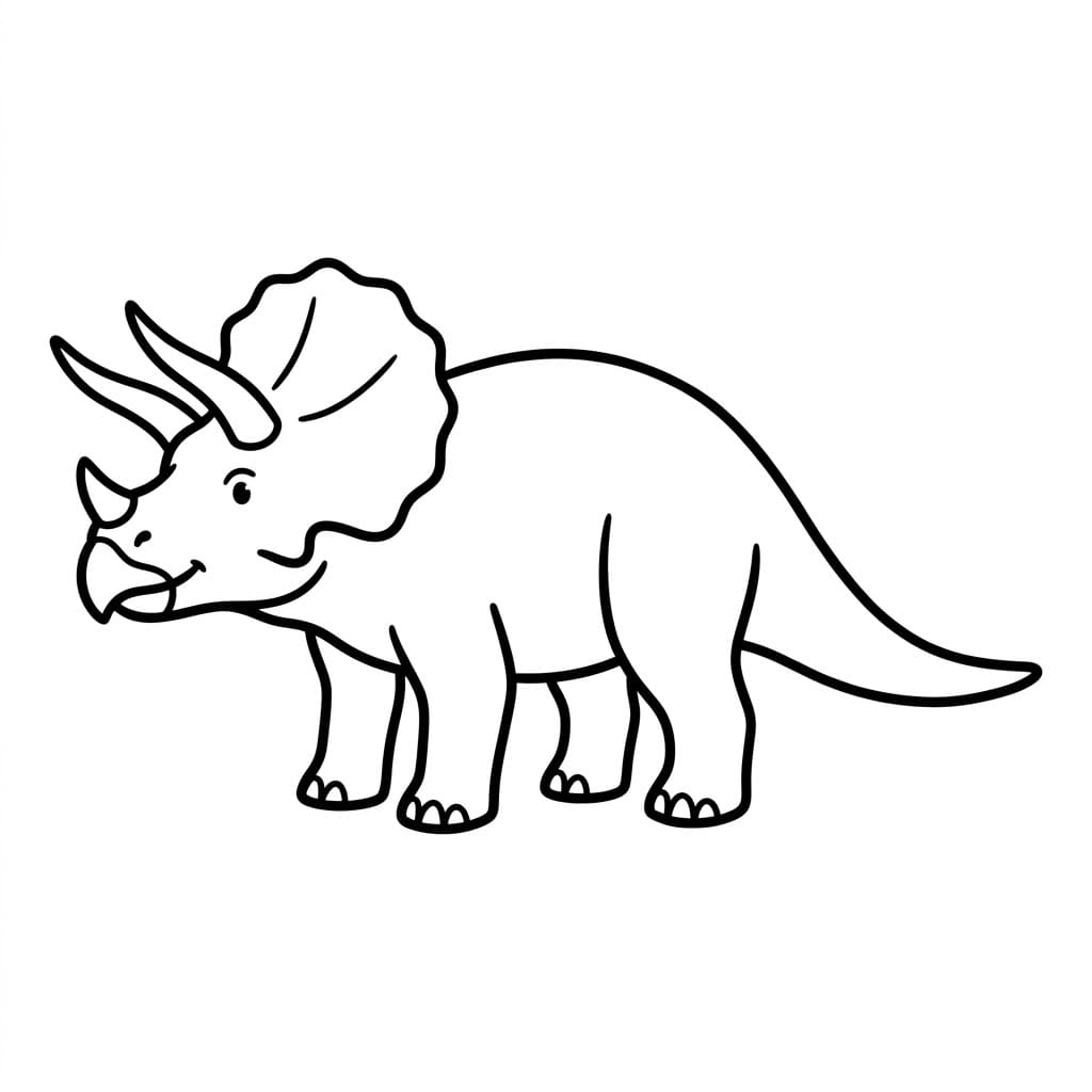 ζωγραφική Μικρός Τρικεράτοπας