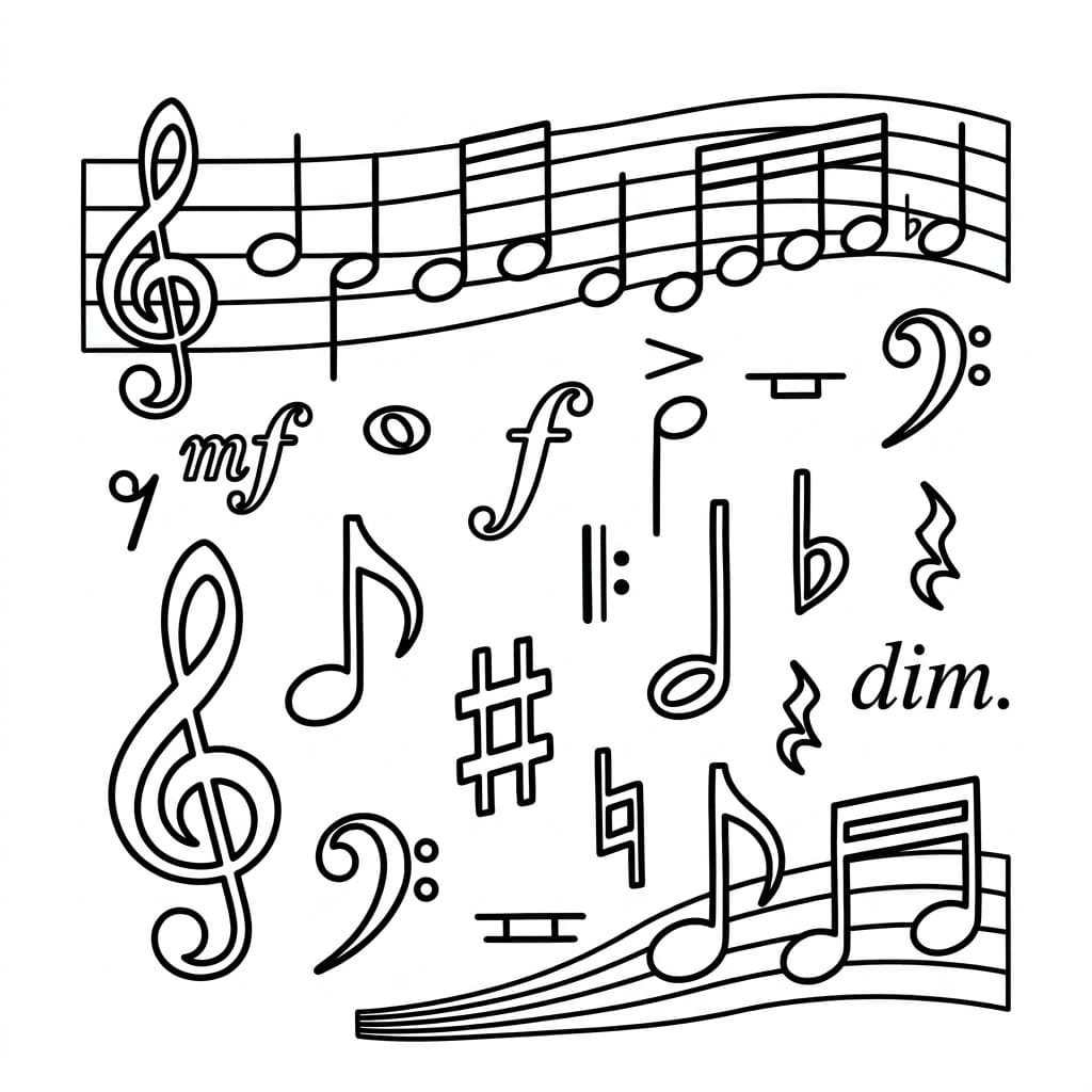 ζωγραφική Μουσικά Σύμβολα