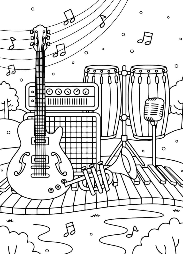 ζωγραφική Μουσικό Όργανο απλό
