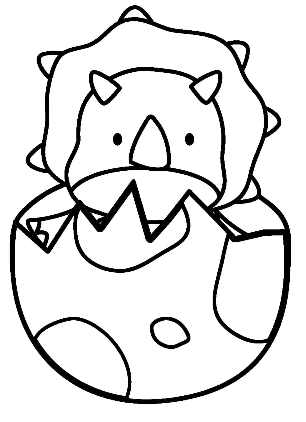 ζωγραφική Νεογέννητο Τρικεράτοπα