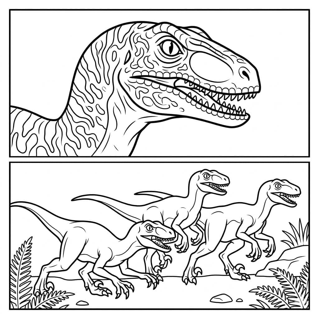 ζωγραφική Οικογένεια Βελοσιράπτορα