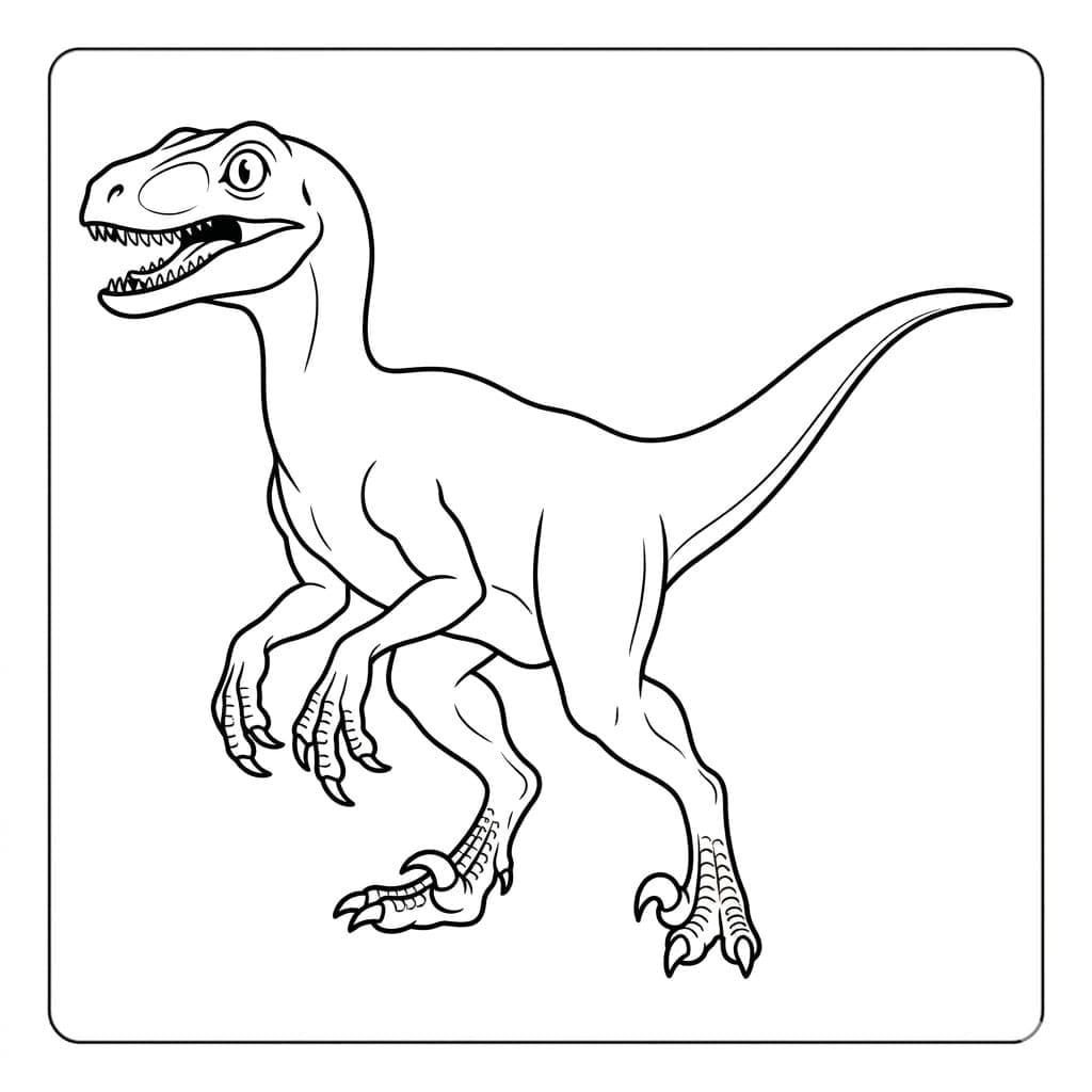 ζωγραφική Περίεργος Βελοκιράπτορας