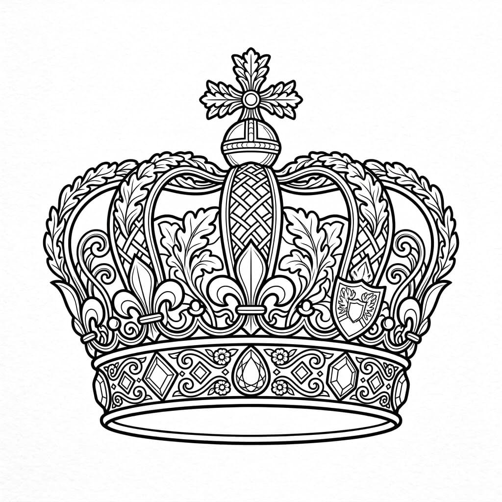ζωγραφική Πολυτελές Βασιλικό Στέμμα